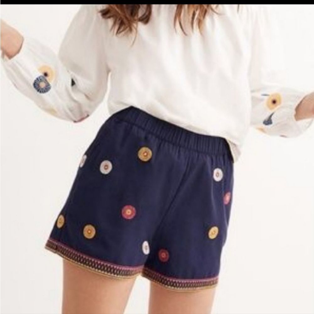 Madewell Embroidered Pull-On Shorts